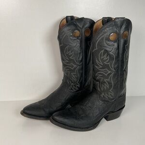 Justin Faux Print on Cowhide Buckaroo Cowboy Boots | USA Made | Men’s 10 D